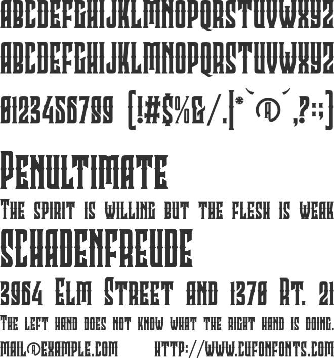Clobot Personal Use font preview