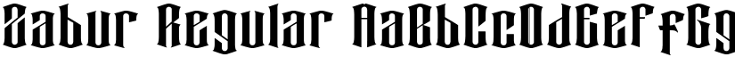 Zabur Regular font