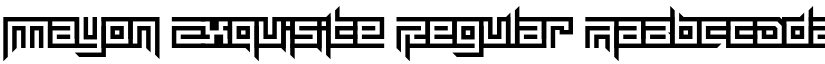 Mayon Exquisite Regular font