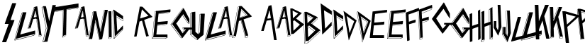 Slaytanic Regular font