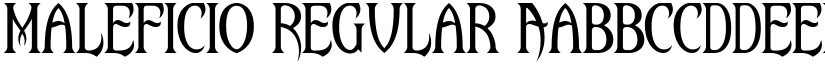 Maleficio Regular font