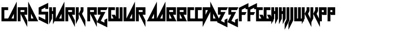 Card Shark Regular font