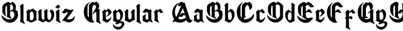 Blowiz Regular font