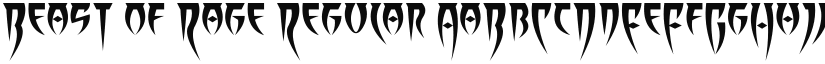 Beast of Rage font download