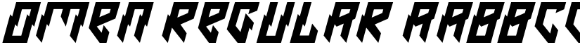 Omen Regular font