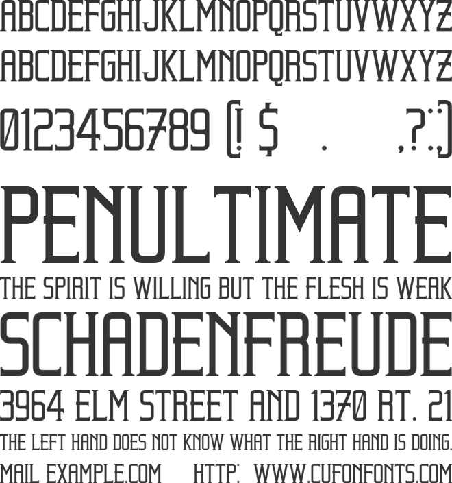 Beholder font preview