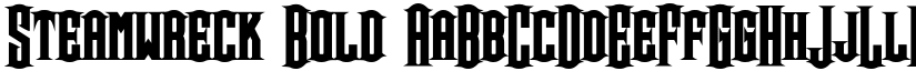 Steamwreck Bold font