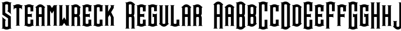 Steamwreck Regular font