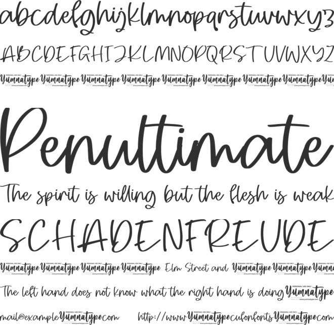 Queen Kyra Personal Use font preview