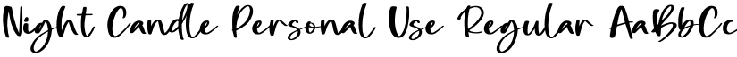 Night Candle Personal Use Regular font