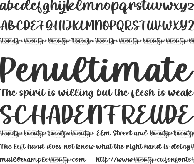 Milky Matcha Personal Use font preview