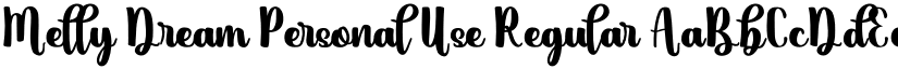 Melly Dream Personal Use Regular font