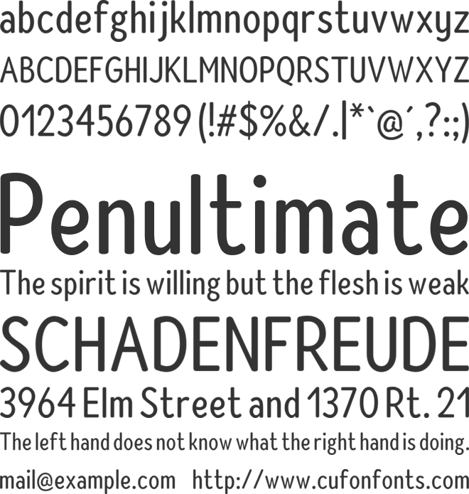 BB Better Days font preview