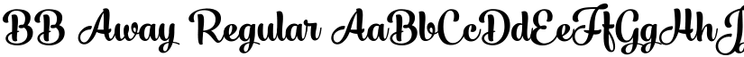 BB Away Regular font
