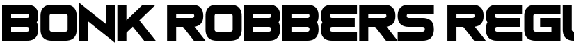 Bonk Robbers Regular font