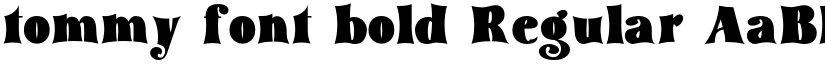tommy font bold Regular font