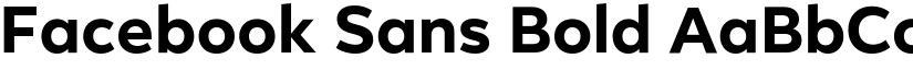 Facebook Sans Bold font