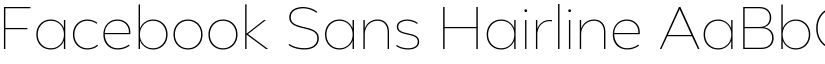 Facebook Sans Hairline font