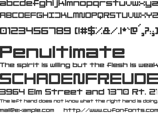 Linesquare Rounded Extended font preview