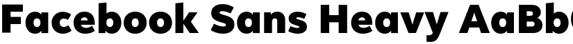 Facebook Sans Heavy font