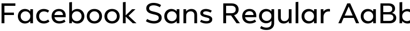 Facebook Sans Regular font