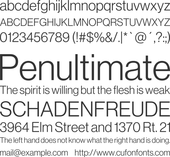 Neue Haas Grotesk Display Pro font preview