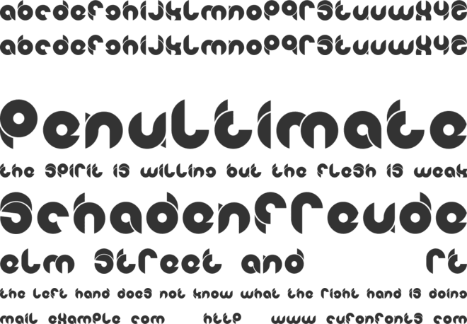 Chewed Kandi font preview