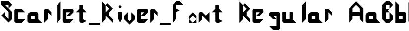 Scarlet_River_Font Regular font