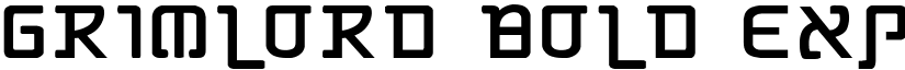 Grimlord Bold Expanded font