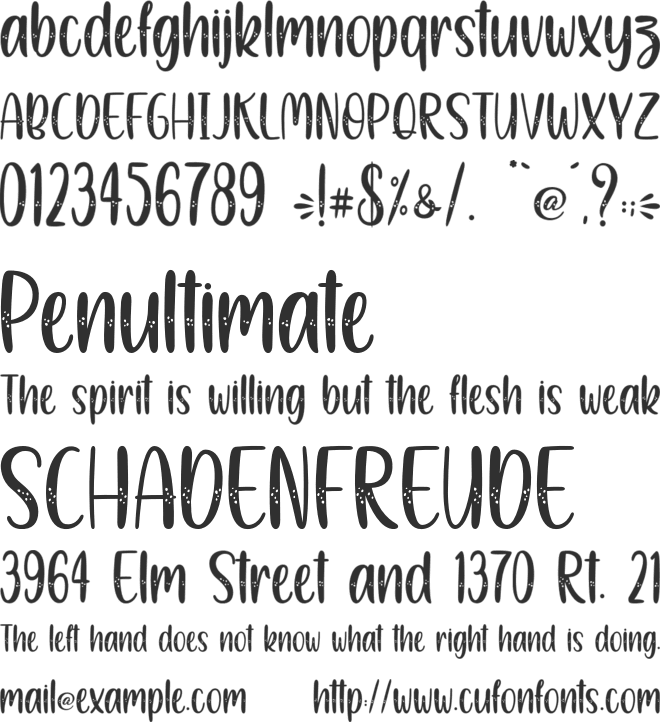 Snowy Christmas - Personal Use font preview