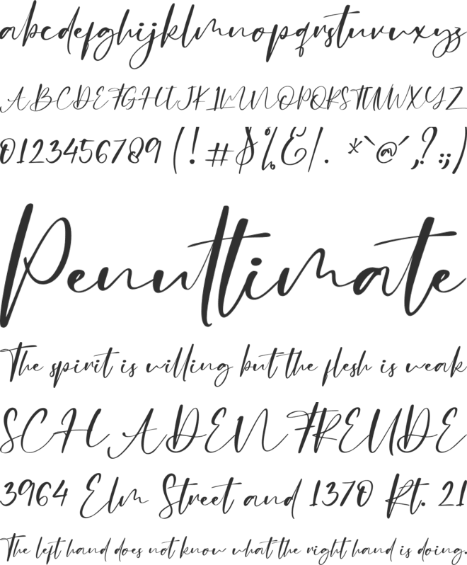 Challenge - Personal Use font preview