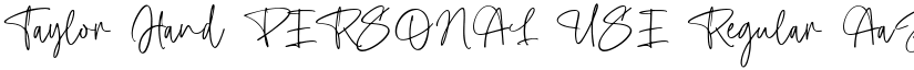 Taylor Hand PERSONAL USE Regular font