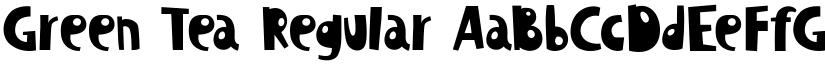 Green Tea Regular font