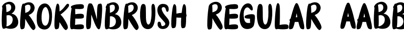 Brokenbrush font download