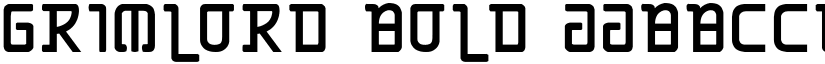 Grimlord Bold font
