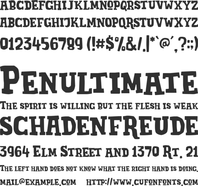 Brazie font preview