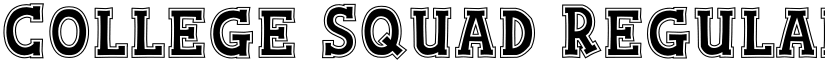 College Squad Regular font