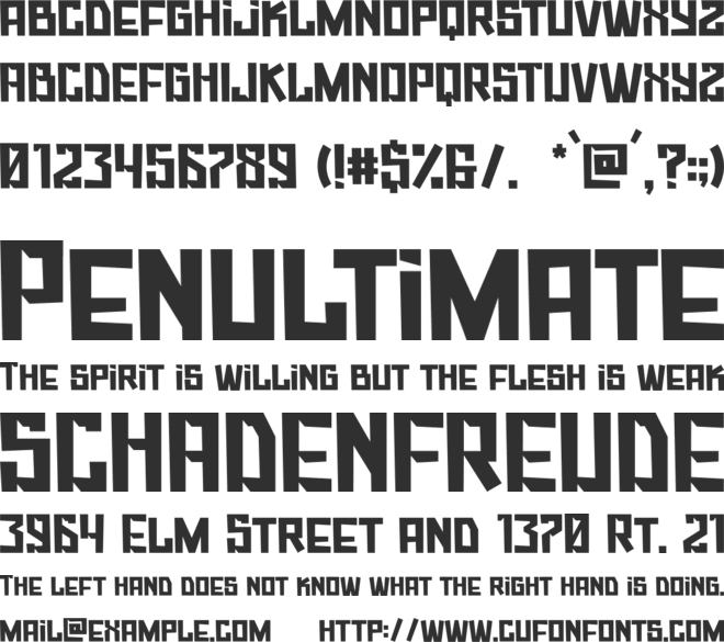 Knuckleball font preview