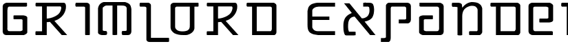 Grimlord Expanded font