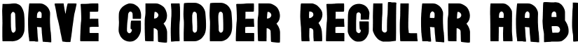 Dave Gridder Regular font