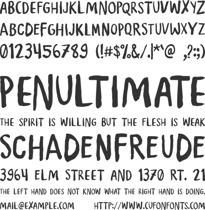 Dale Adventure font preview