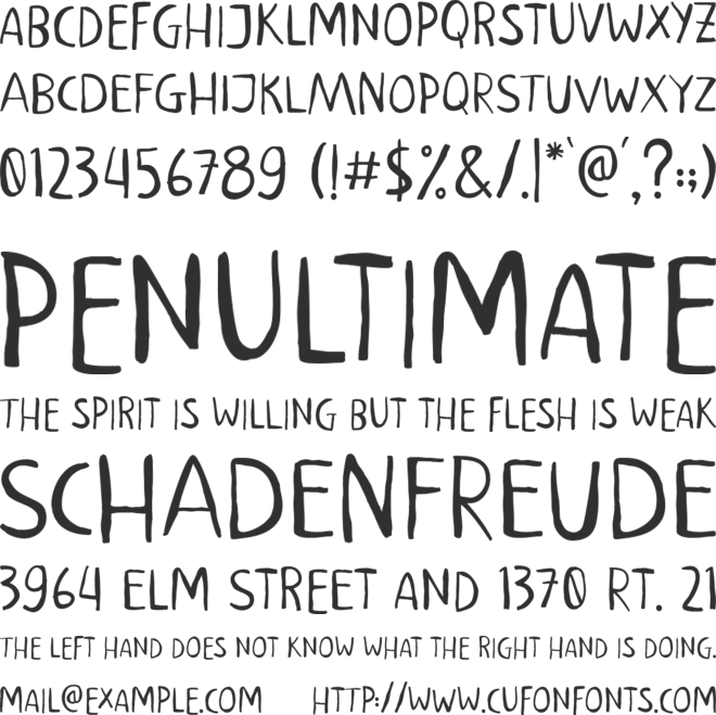 Mempishe font preview