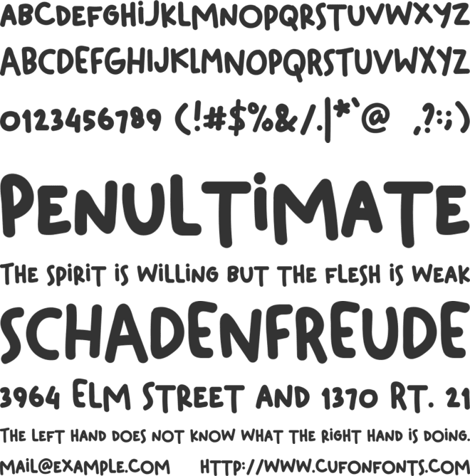 Skrapbook font preview