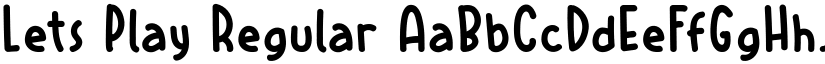 Lets Play Regular font