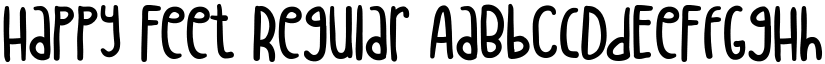 Happy Feet Regular font
