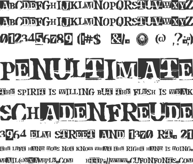 Descompensada font preview