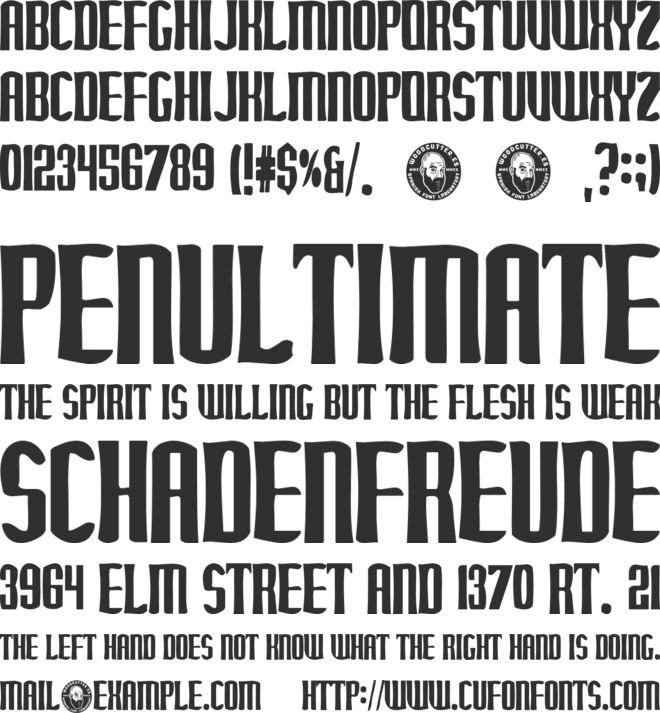 Rifle Casual font preview