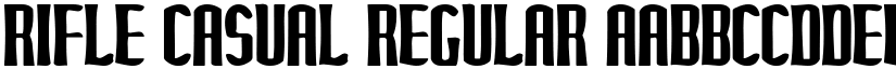 Rifle Casual Regular font