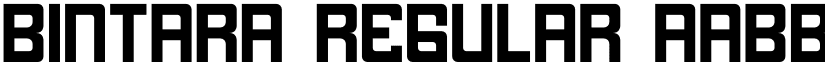 Bintara Regular font