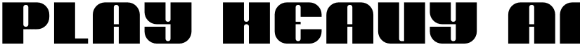 Play Heavy font